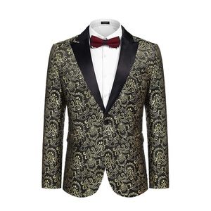 Coo Fandy, Tuxedo Suit, Black and Gold Dots
